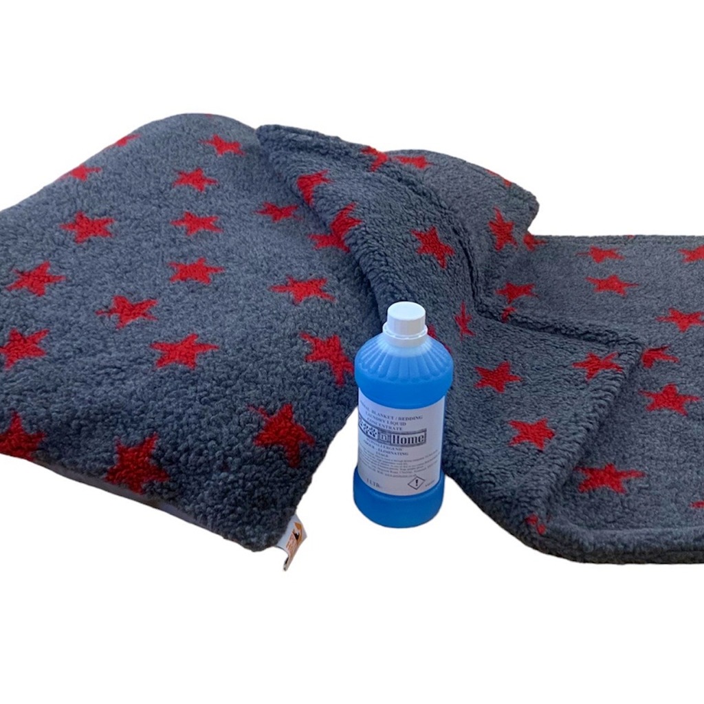 PUPPY BED SET - 10 Colour Choices - Dog Bed Cushion with Matching Blanket, optional Pet Bedding Detergent - Cream Paws with Detergent image 17