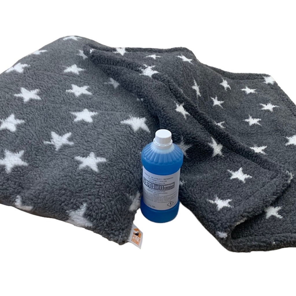 PUPPY BED SET - 10 Colour Choices - Dog Bed Cushion with Matching Blanket, optional Pet Bedding Detergent - Cream Paws with Detergent image 5