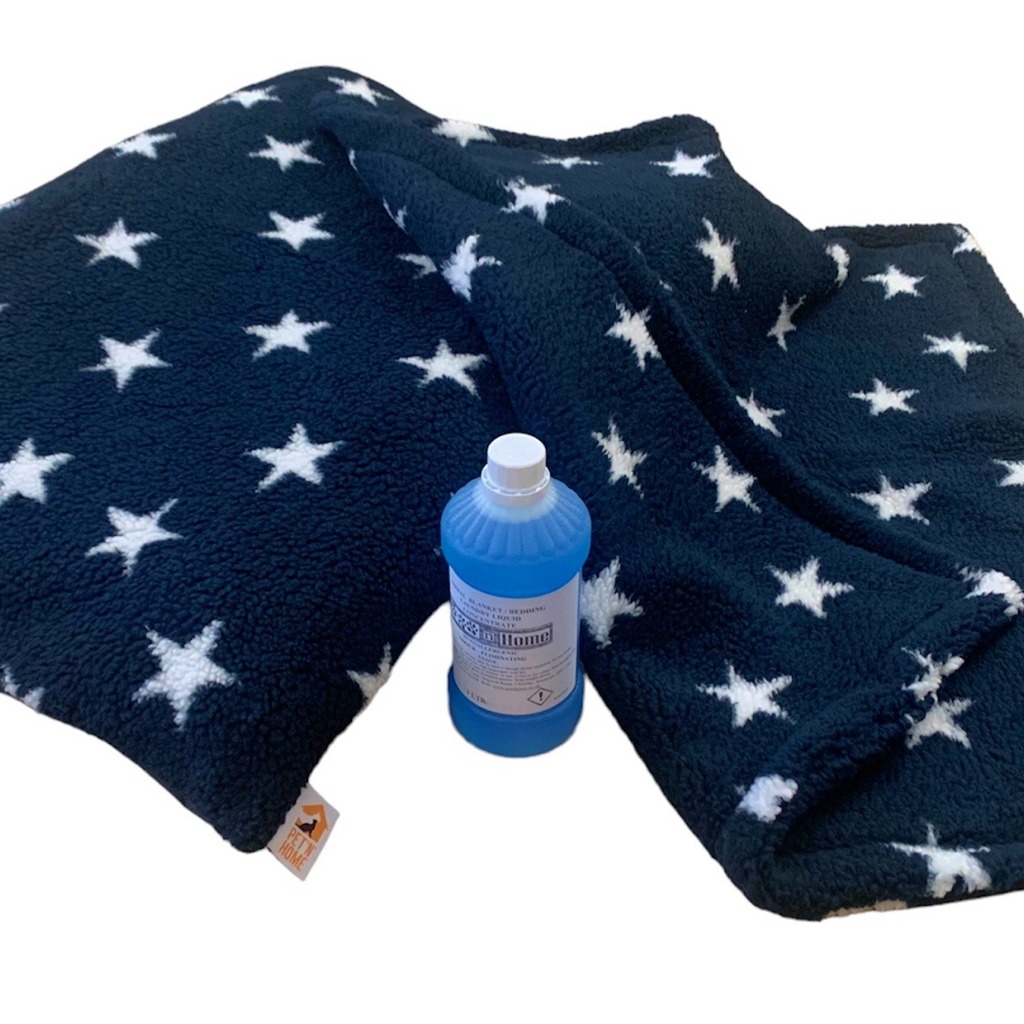 PUPPY BED SET - 10 Colour Choices - Dog Bed Cushion with Matching Blanket, optional Pet Bedding Detergent - Cream Paws with Detergent image 13