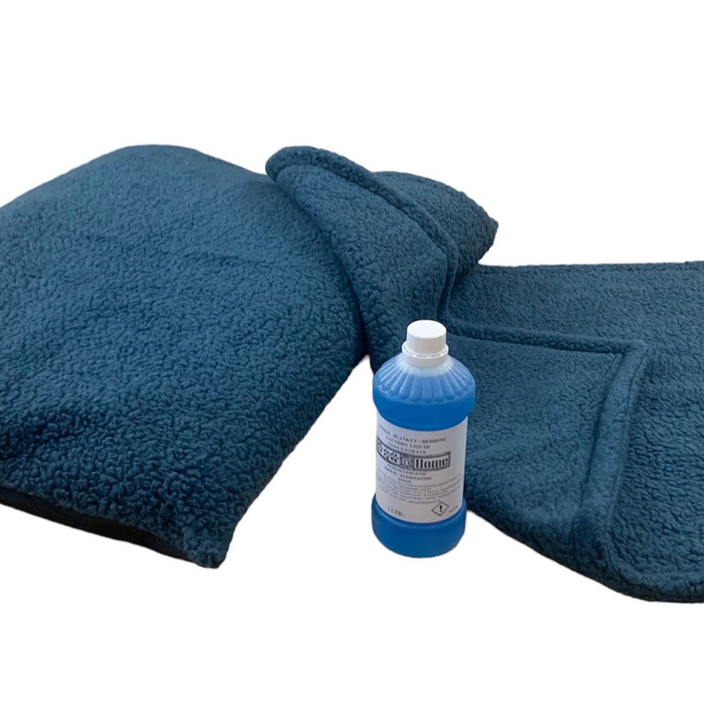 PUPPY BED SET - 10 Colour Choices - Dog Bed Cushion with Matching Blanket, optional Pet Bedding Detergent - Cream Paws with Detergent image 15