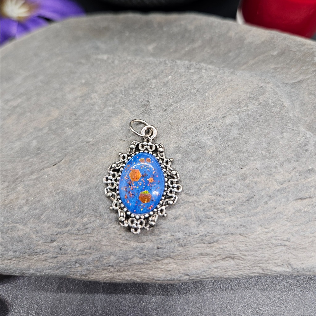 Unloved Pendants Looking For Homes - Option 1 - Fluid Art Snowflake image 14