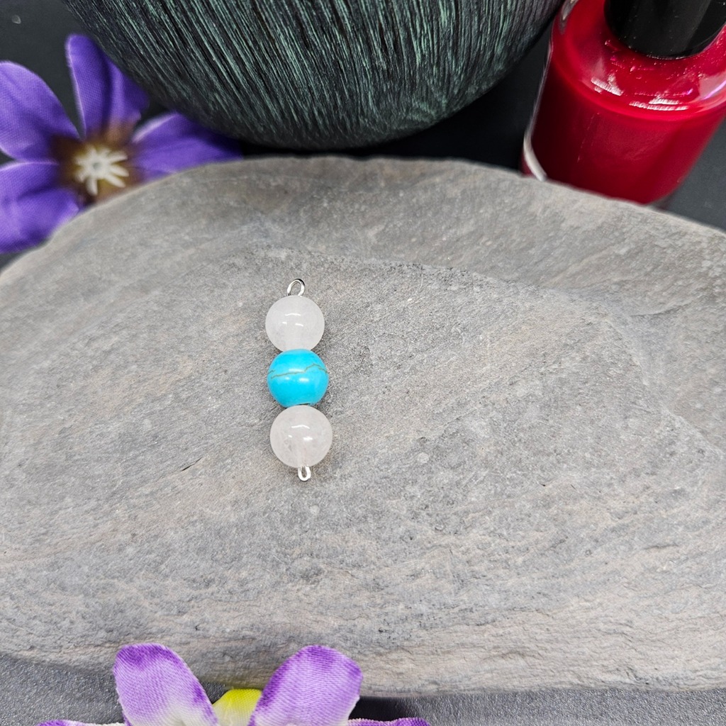 Unloved Gemstone Pendants Looking For Homes  - Option 1 - Quartz & Turqouise image 7
