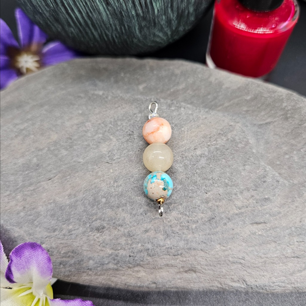 Unloved Gemstone Pendants Looking For Homes  - Option 1 - Quartz & Turqouise image 12