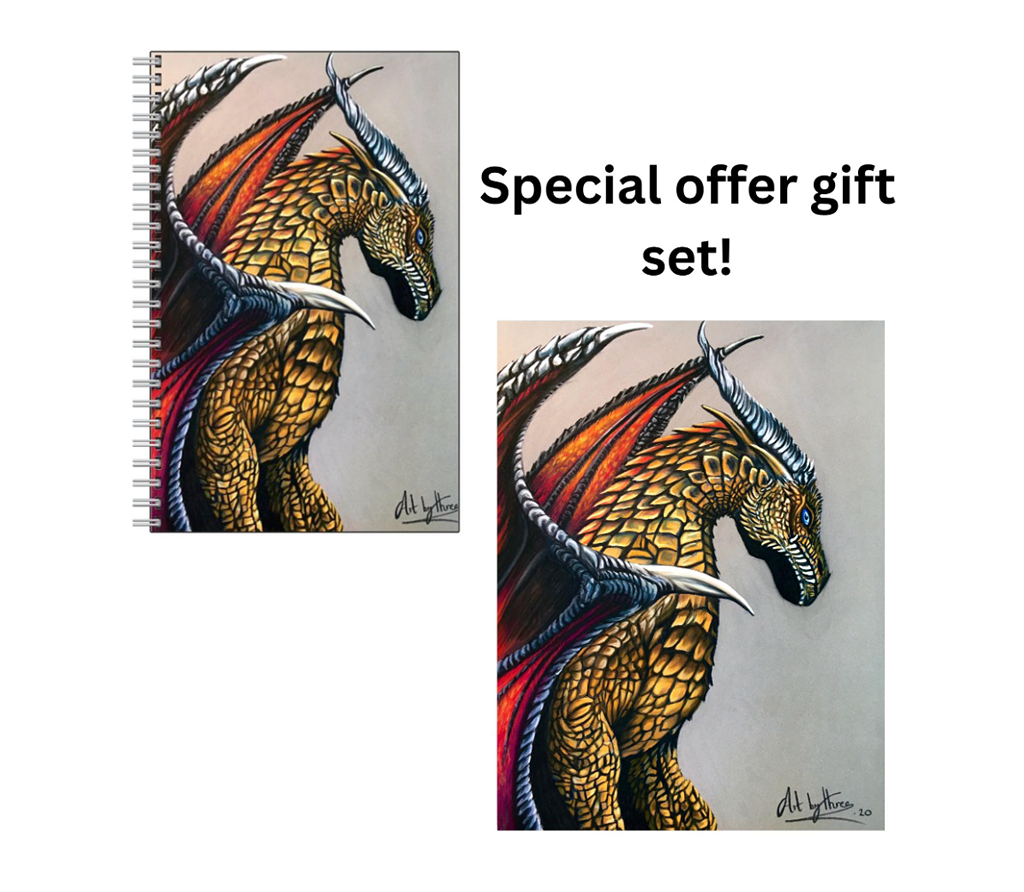 YELLOW DRAGON POSTER PRINT FROM PENCIL DRAWING KIDS ROOM DECOR image 10
