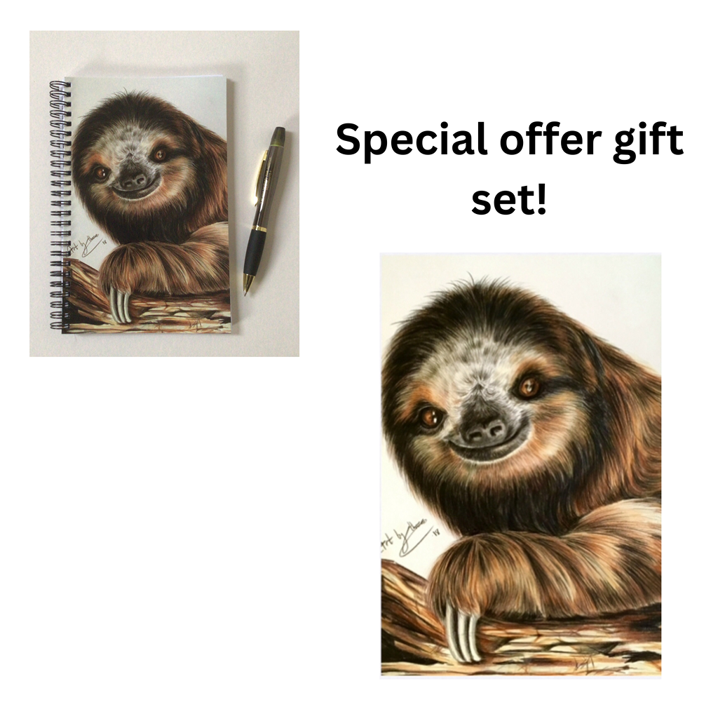 CUTE SMILING SLOTH POSTER FOR KIDS ROOM - SLOTH STD A4 image 8