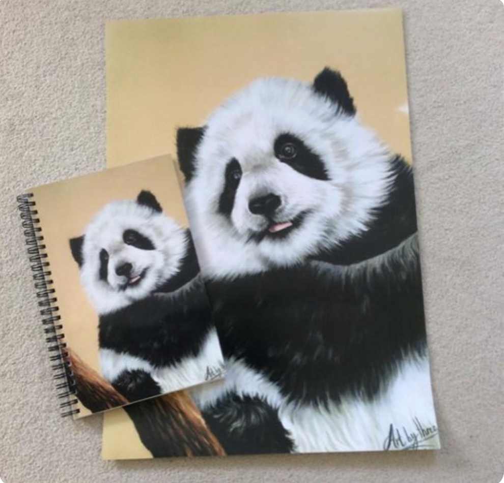 PANDA BEAR A5 LINED NOTEBOOK, - PANDA 1 NOTEBOOK image 8