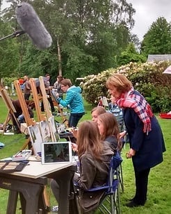 Interviewed by Joan Bakewell on Sky Landscape Artist of the Year