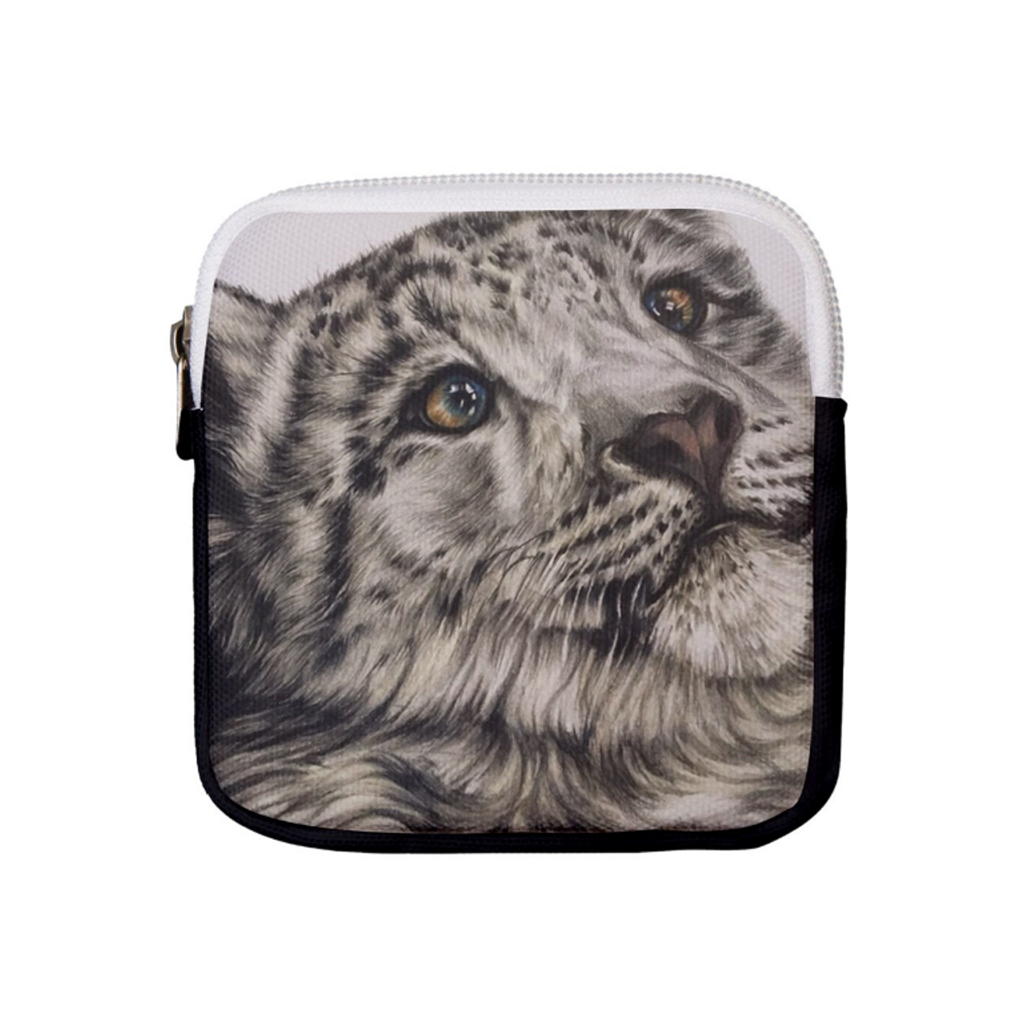 SNOW LEOPARD COIN PURSE,SMALL MONEY WALLET - SL 1 CP image 6