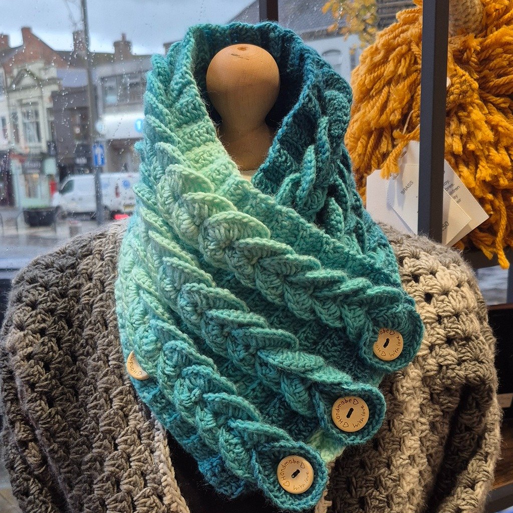 Braided cowl - Purple ombre image 11