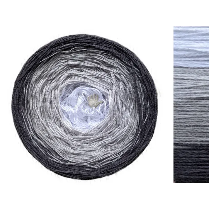 Yarn - Gradient Cake Yarn, Ombre Yarn Cake Cotton/Acrylic - Ice Berry image 8