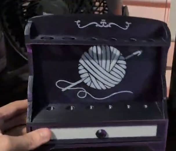 Crochet Hook Holder - Black image 3