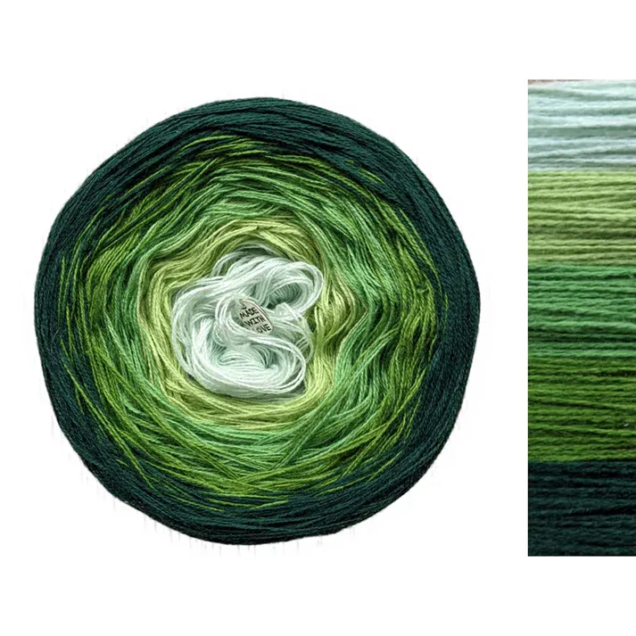 Yarn - Gradient Cake Yarn, Ombre Yarn Cake Cotton/Acrylic - Ice Berry image 6