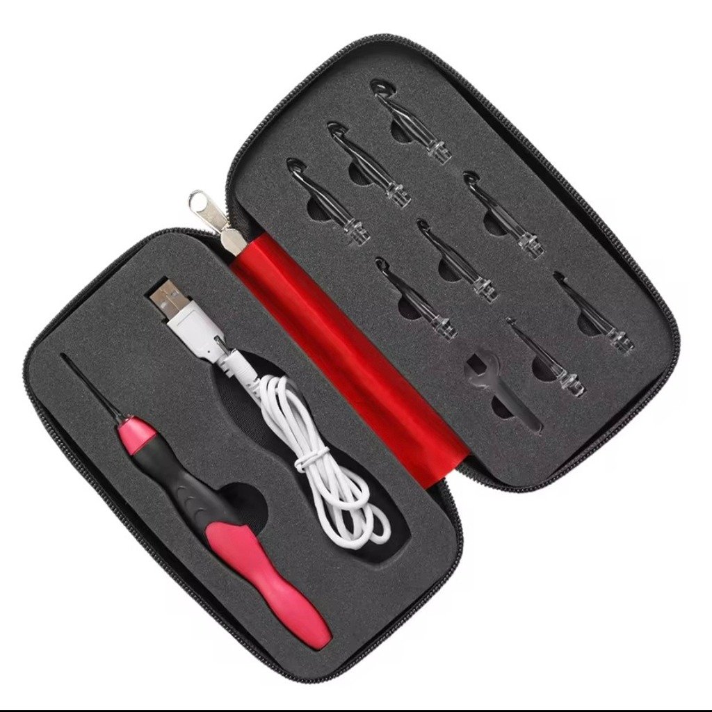 Light up Crochet Hooks - Red image 1