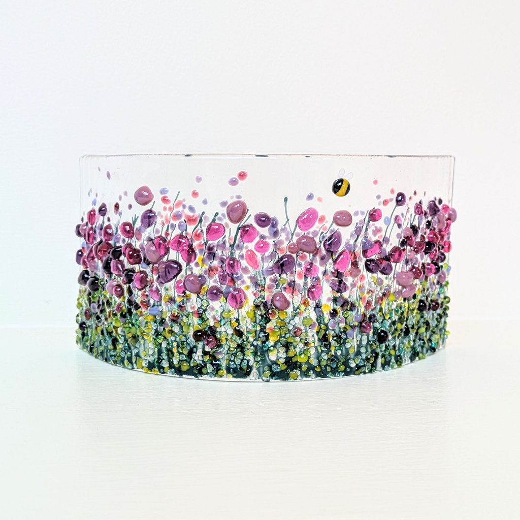 Summer meadow curved panel - Purple & Pink Summer Meadow Curved Panel image 7