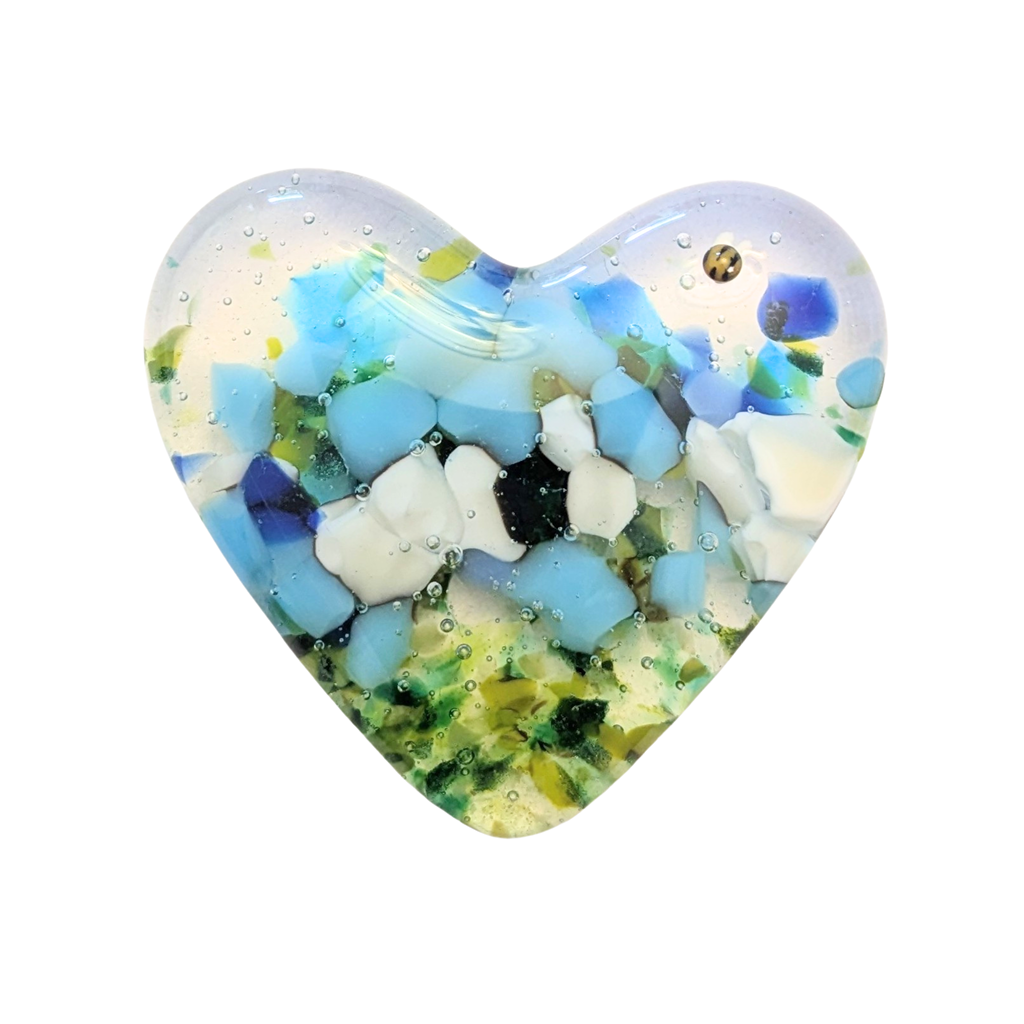 Floral Pocket Heart or Fridge Magnet - Pink Pocket Heart  image 4