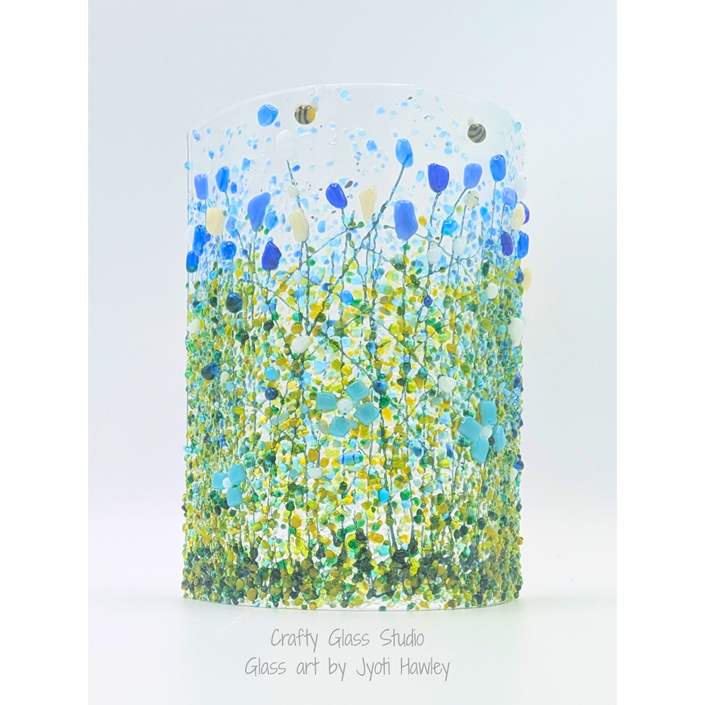 Summer meadow curved panels - Purple & Pink Summer Meadow Curved Panel image 2