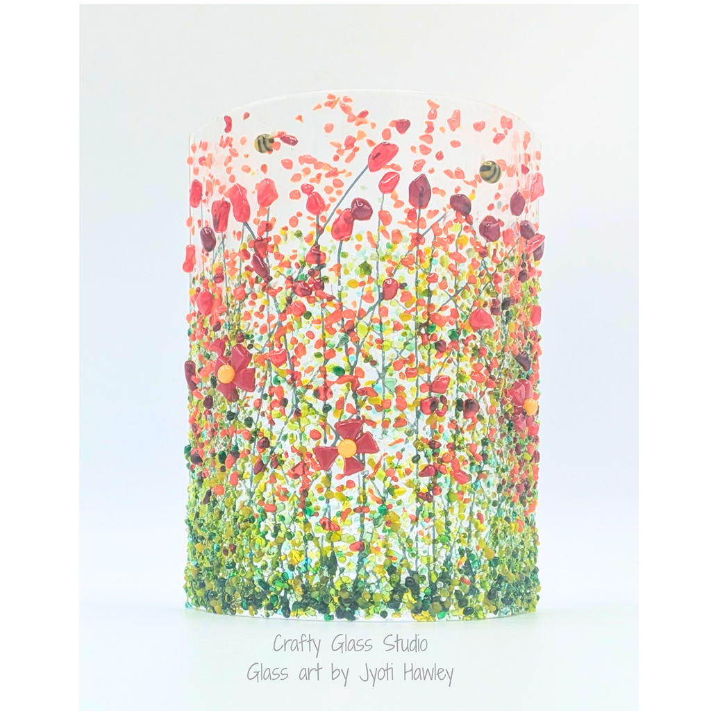 Summer meadow curved panels - Purple & Pink Summer Meadow Curved Panel image 4