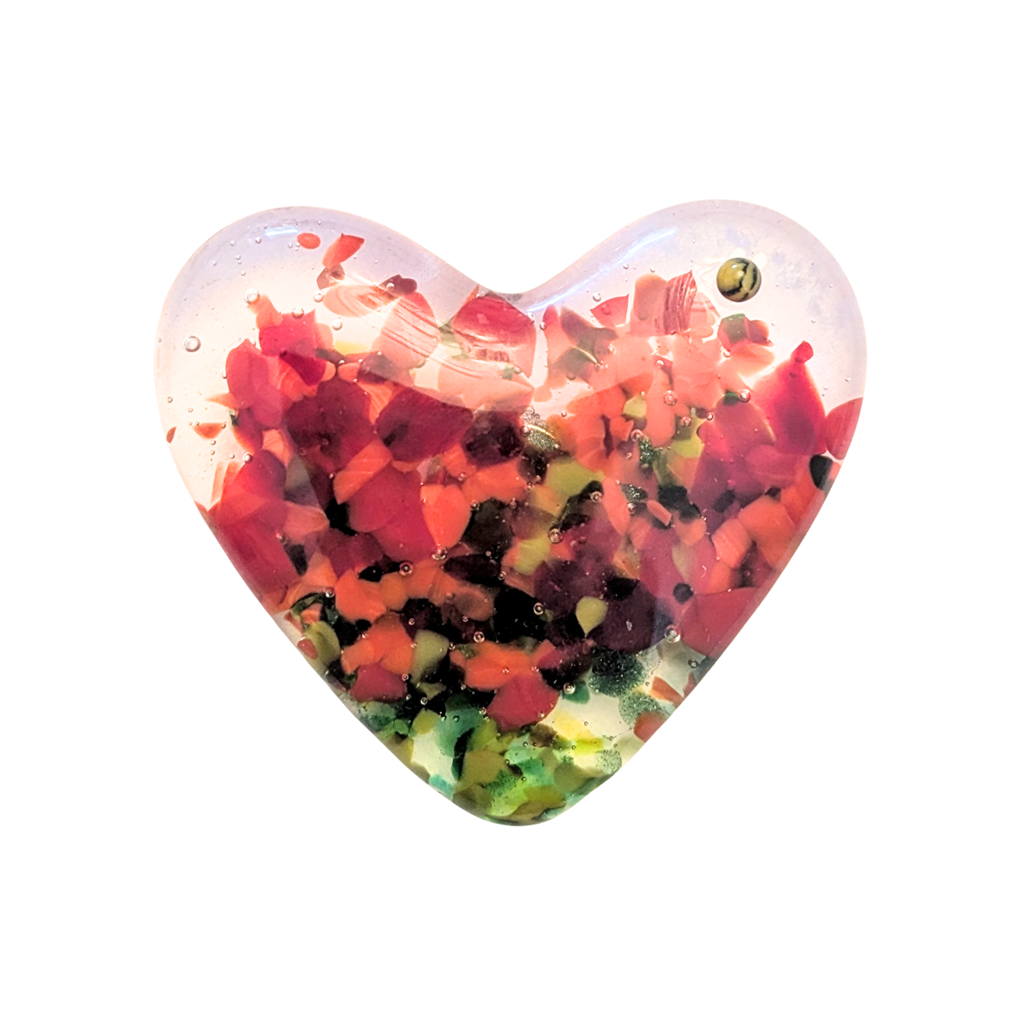 Floral Pocket Heart or Fridge Magnet - Pink Pocket Heart  image 9