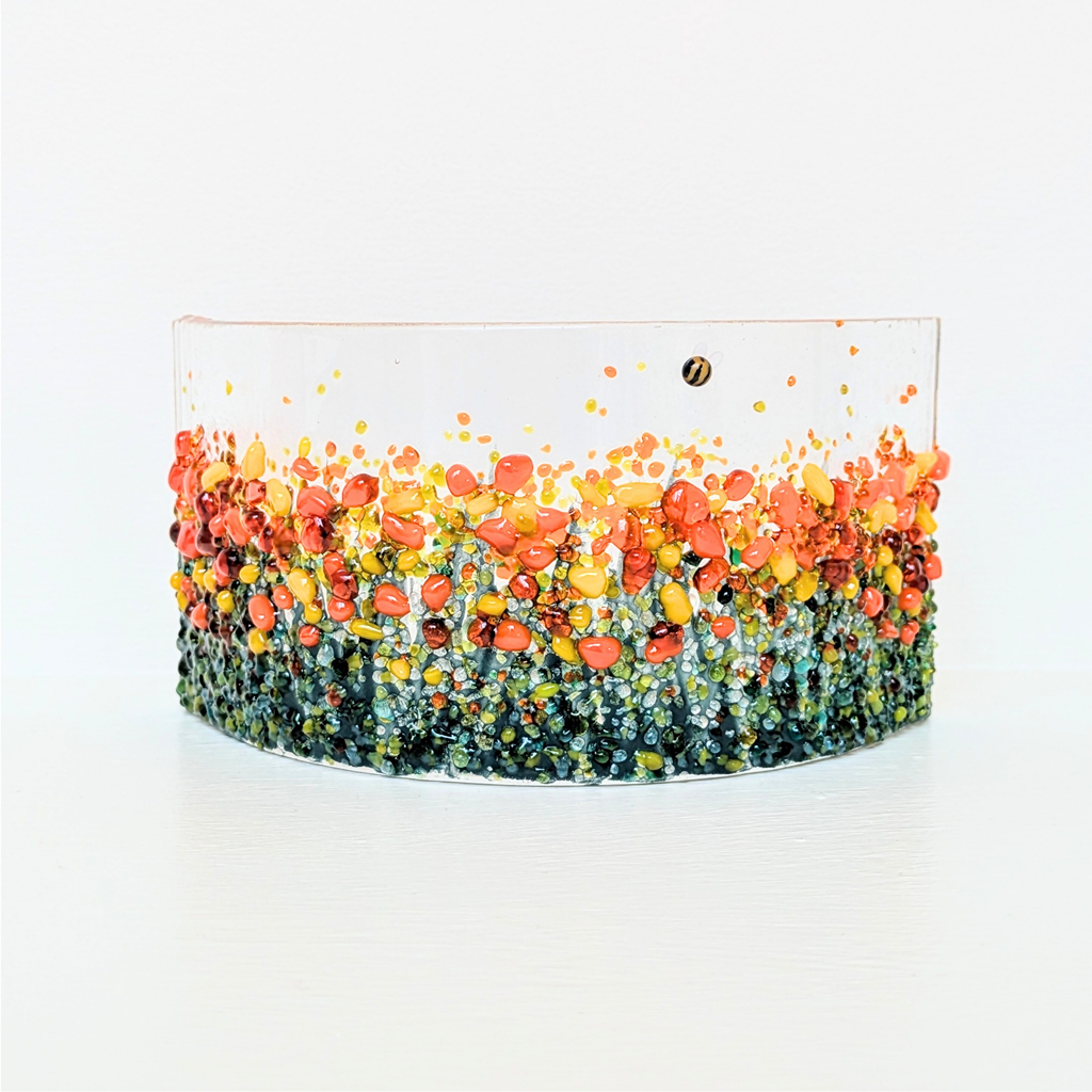 Summer meadow curved panel - Purple & Pink Summer Meadow Curved Panel image 9