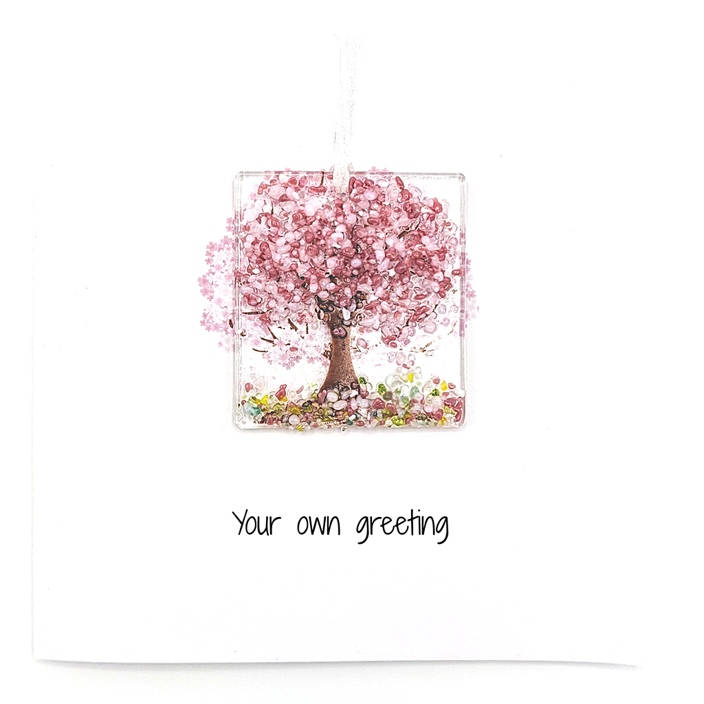 Cherry Blossom Keepsake Card - With Love image 10