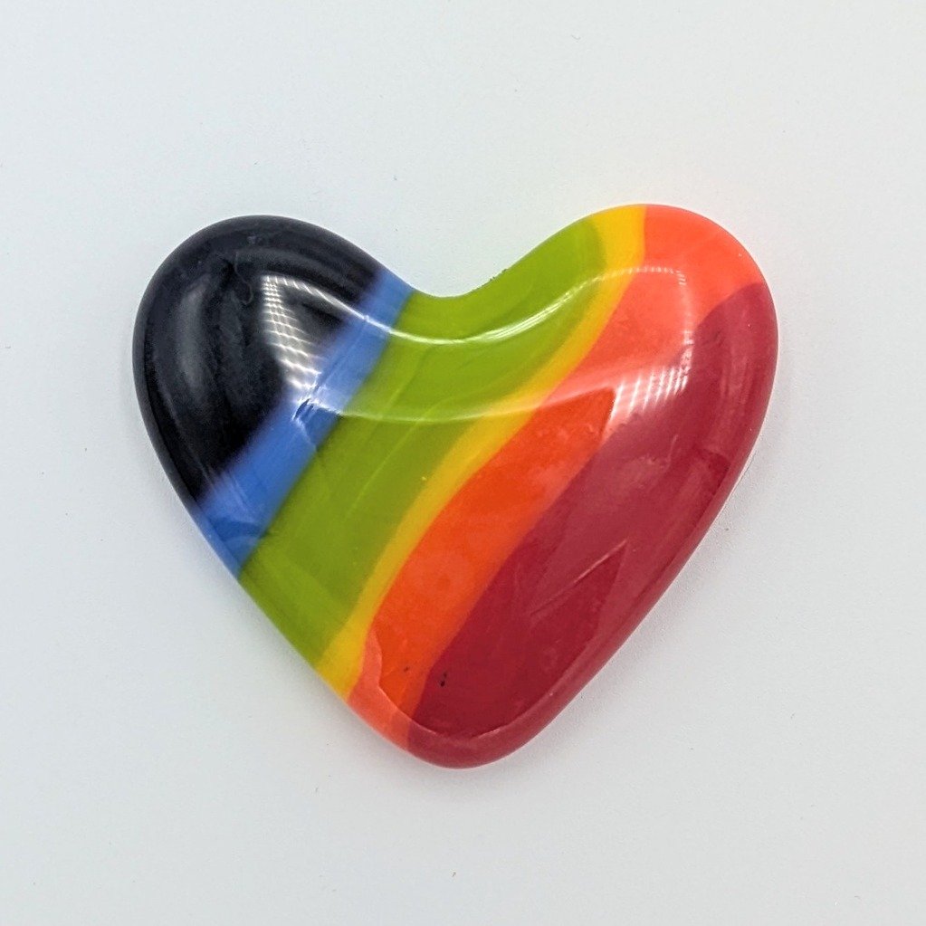 Rainbow pocket heart or Fridge Magnet - Pocket Heart  image 2
